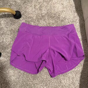 Lululemon Speed Up Mid-Rise Lined Short 4"
